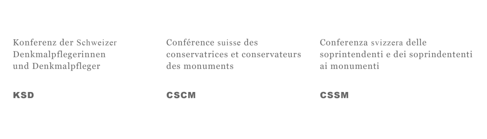 Logo Conferenza dei conservatori svizzeri di monumenti